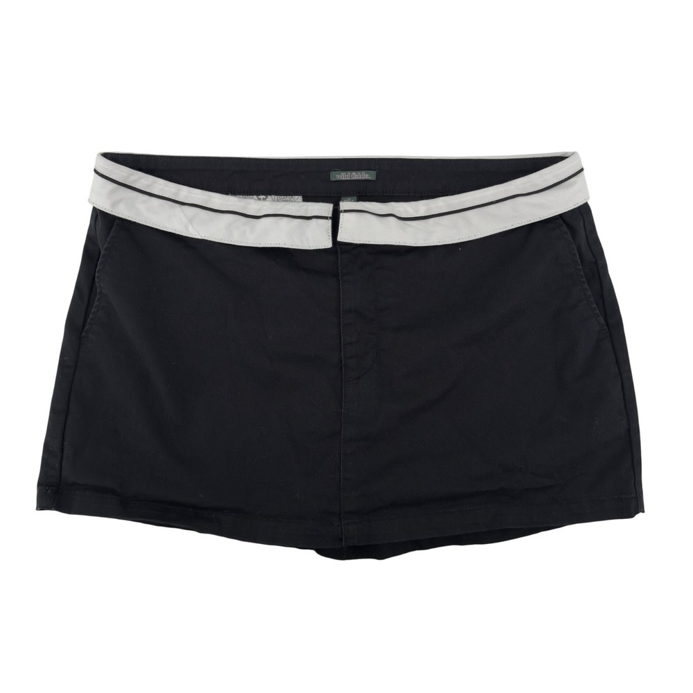 Wild Fable White Trim Black Mini Skort Women 16 Pockets Skirt High Rise Y2K‎
